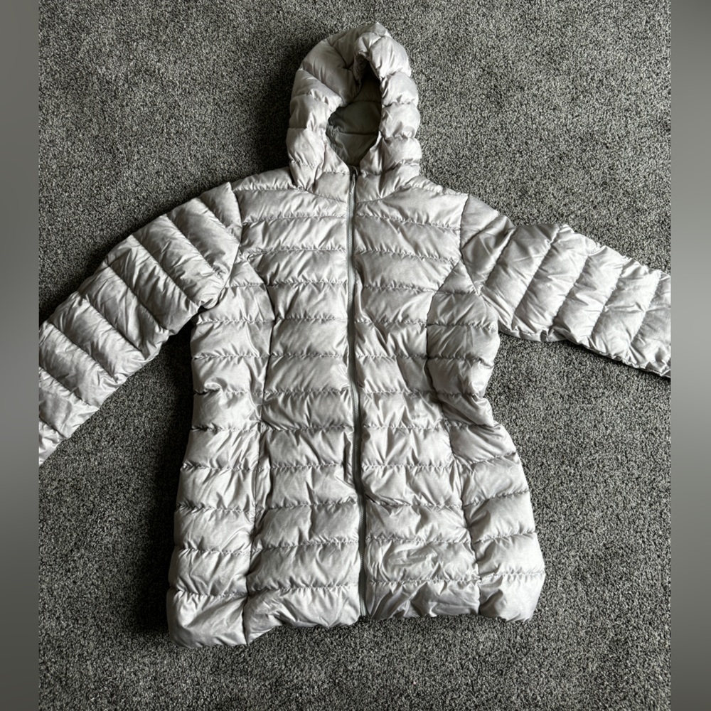 Eddie Bauer Women's Cirruslite Down Parka, Lt Gray Recycled, Large